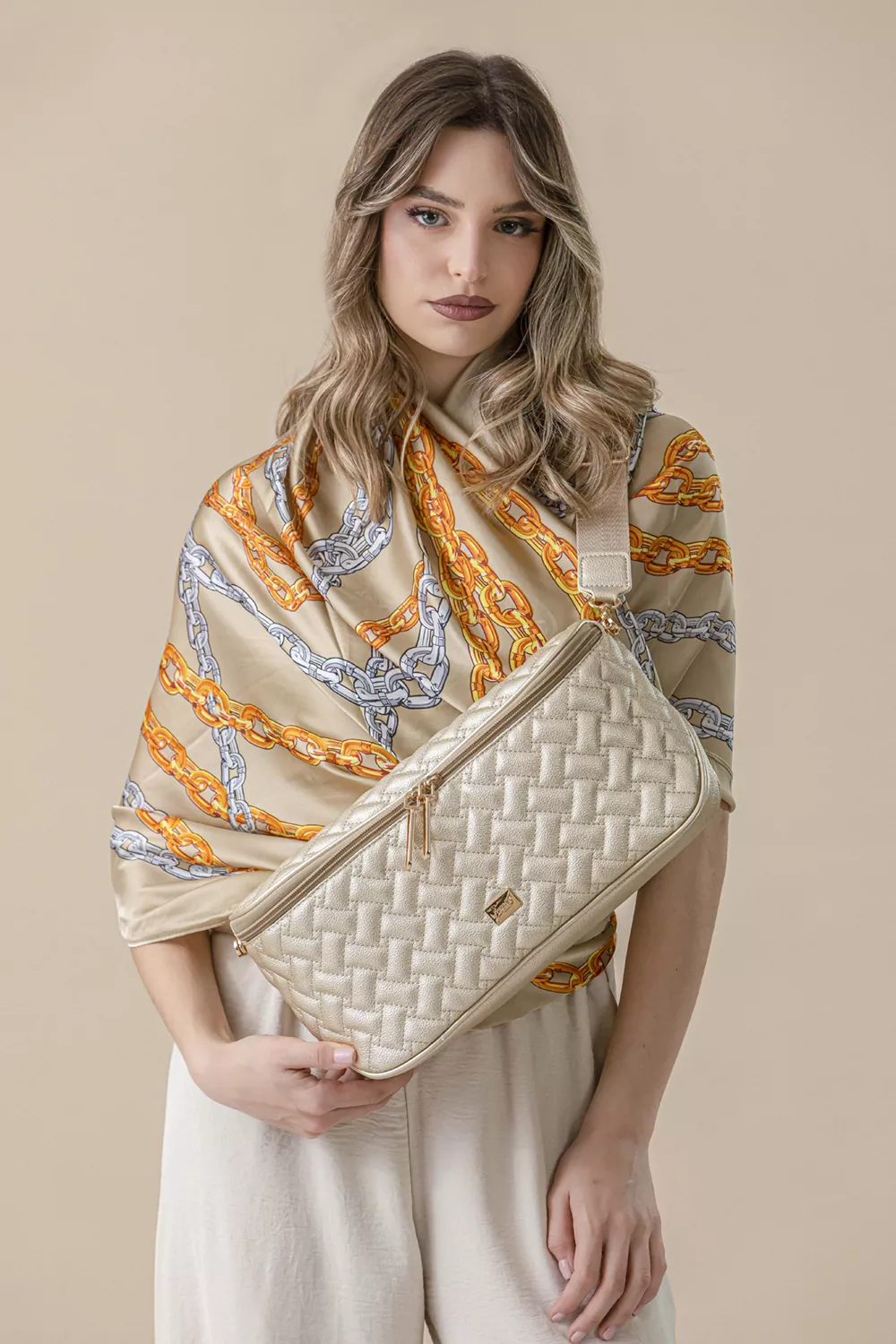 Μεγάλο crossbody με casual logo