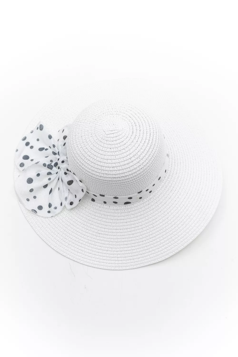 Ψάθινο καπέλο με πλατύ γείσο