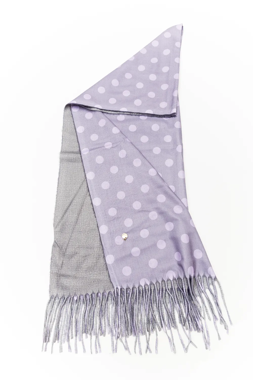 Double face πασμίνα πουά