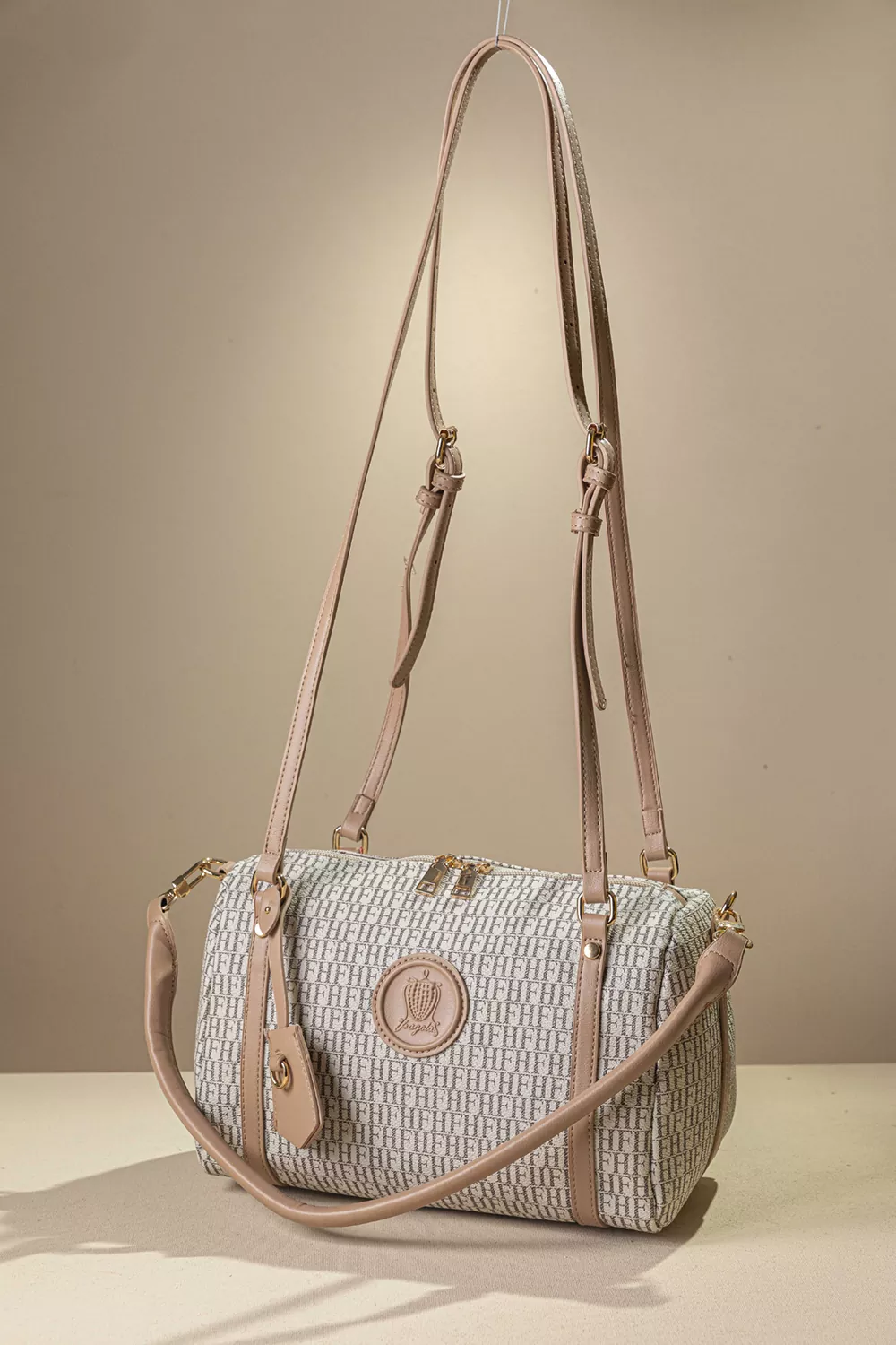 CA19-fh-beige-nude-1 Casual kομψή γυναικεία τσάντα ώμου - Image 1