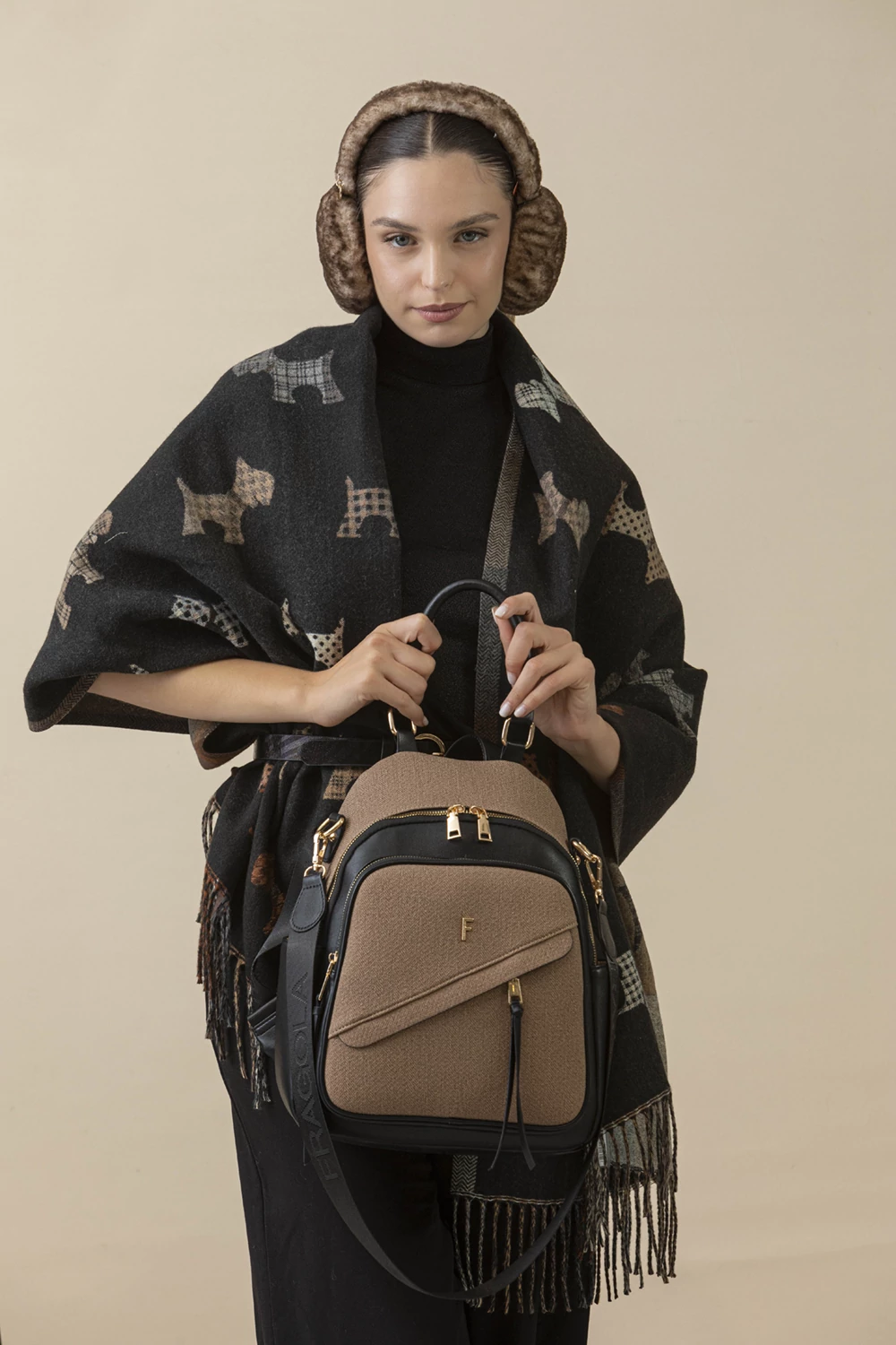 FE259-lf1 Πολυθέσιο γυναικείο Backpack - Image 1