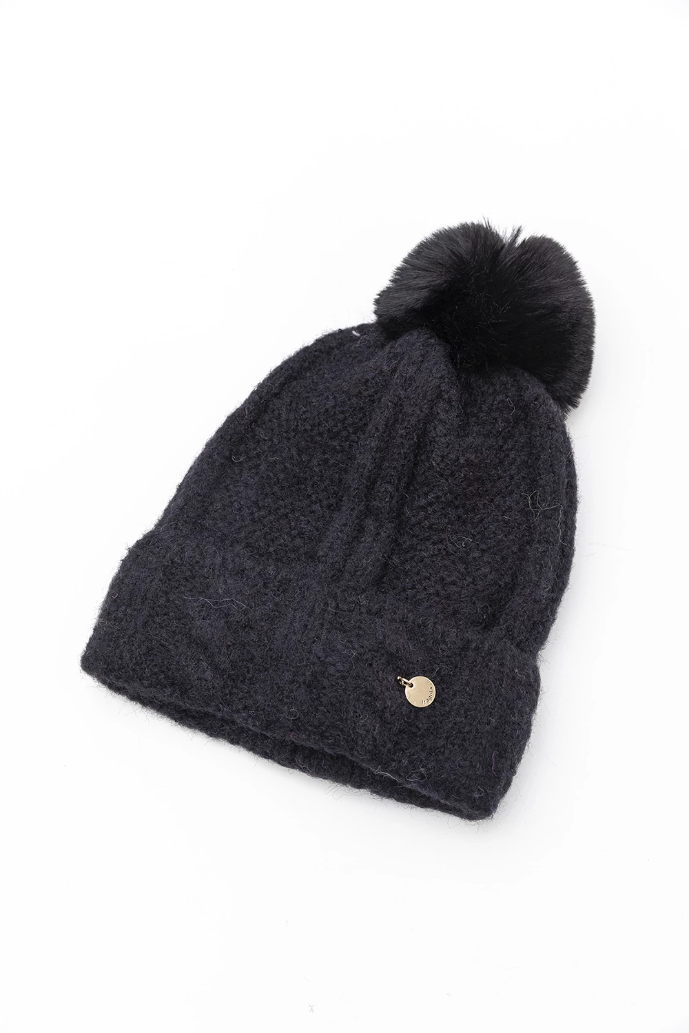 HAT46-black Γυναικείος μοχέρ σκούφος - Image 1