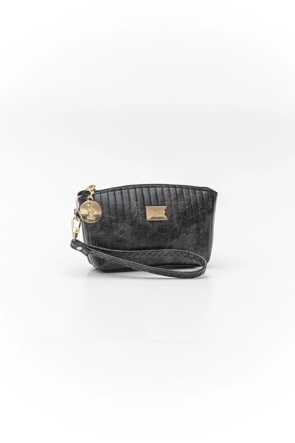 PC013LN-black-vintage-lines-1 Πορτοφόλι - Νεσεσέρ χειρός με αποσπώμενη χειρολαβή - Image 1